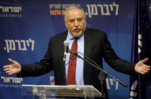 Avigdor Lieberman. AFP