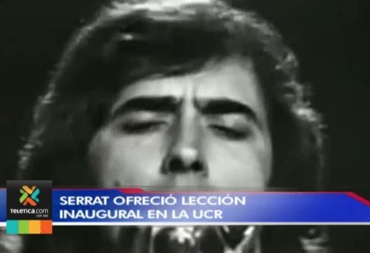 Cantautor español Joan Manuel Serrat ofreció un conversatorio en la UCR