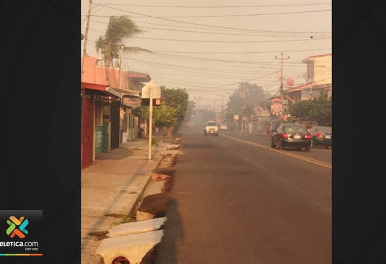 Vecinos y comerciantes de Puntarenas denuncian afectación por quema de cañales