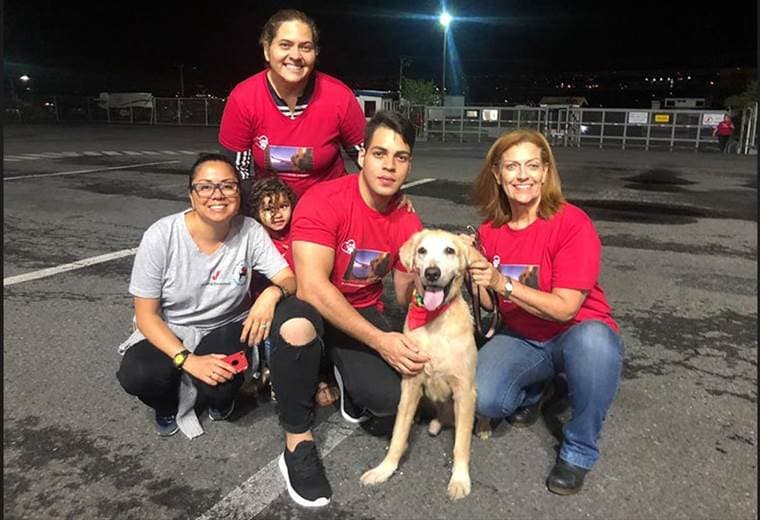 Familia venezolana se reencontró con su perro en Costa Rica tras un año de separación