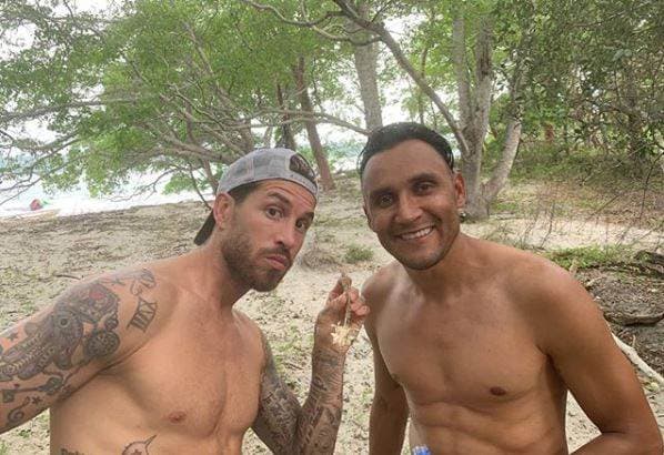 Sergio Ramos y Keylor Navas en Costa Rica | Instagram