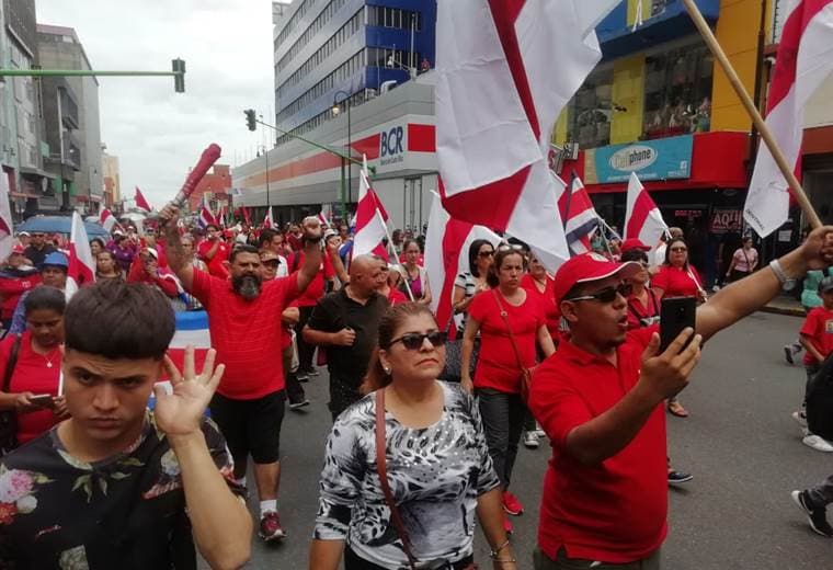 Manifestación sindicato del APSE. Foto prensa APSE