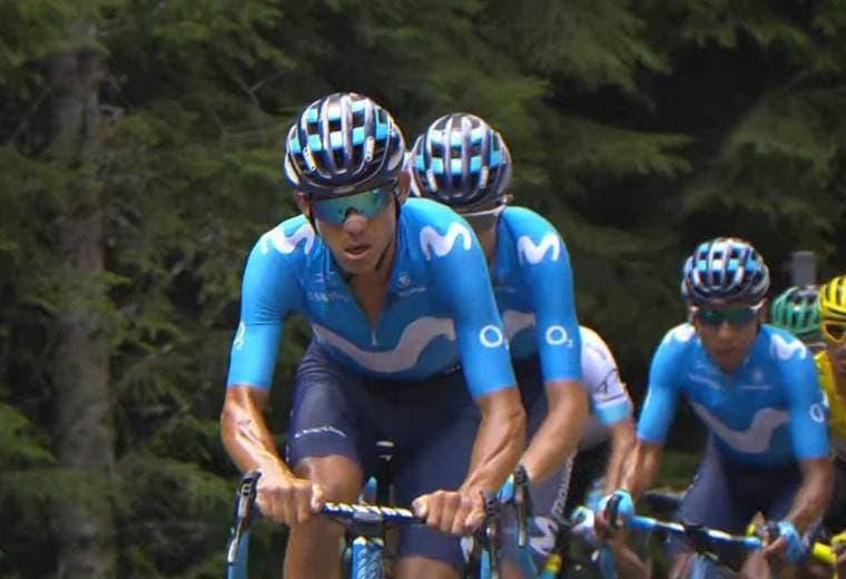 Andrey Amador durante su participación en el Tour de Francia | Movistar Team