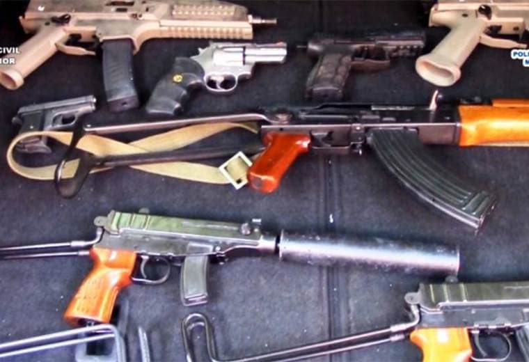 Armas incautadas por la Policía Española. Foto: El Mundo
