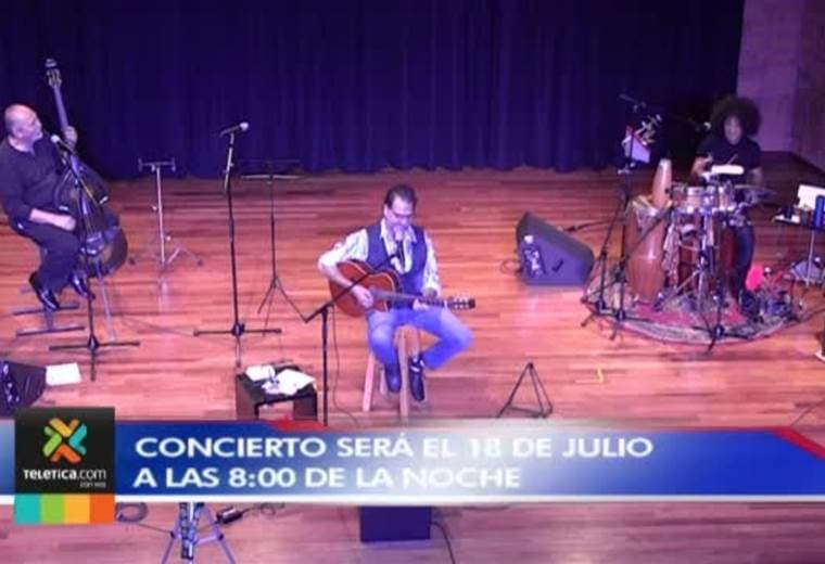 Cantante Luis Ángel Castro se prepara para su concierto del próximo 18 de julio