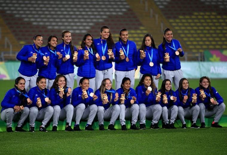 Selección Femenina tras lograr el bronce en Lima 2019 | Prensa CON