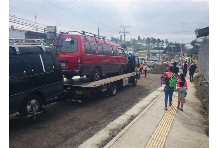 Transporte ilegal detenido en Pavas