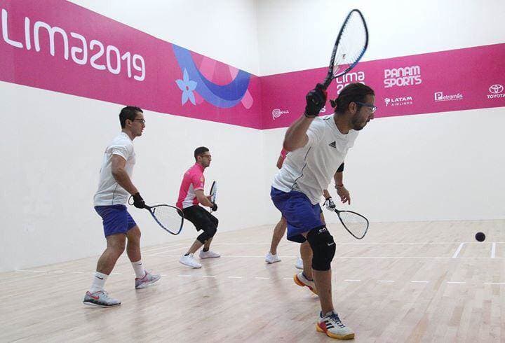Los ticos Felipe Camacho y Andrés Acuña se dejaron el bronce en el raquetbol de Lima 2019 | Prensa CON