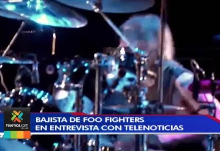 Bajista de Foo Fighters promete un concierto cargado de energía