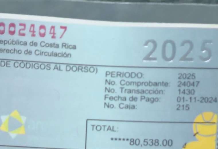 Dueños de medio millón de vehículos aún no pagan el Marchamo 2025