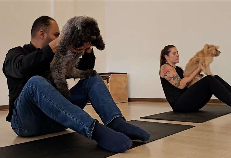 Sebastián Durango se adentró en el yoga con perros y encontró un inesperado sosiego en Heredia