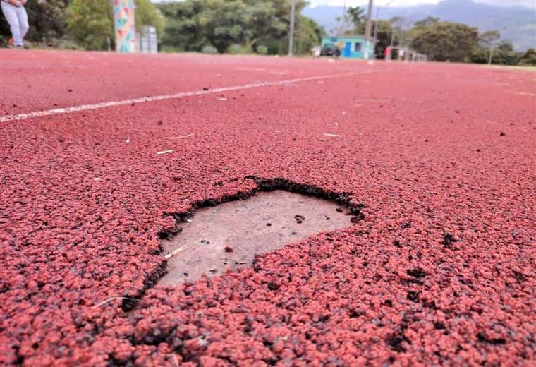 Pista de atletismo en Hatillo. Foto: Walter Mora