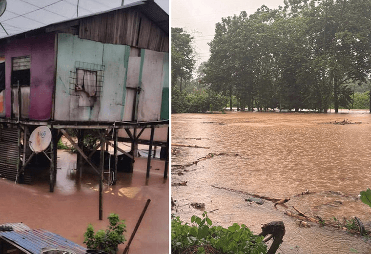 Alerta en el Caribe: Ríos se desbordan y comunidades se inundan tras intensas lluvias