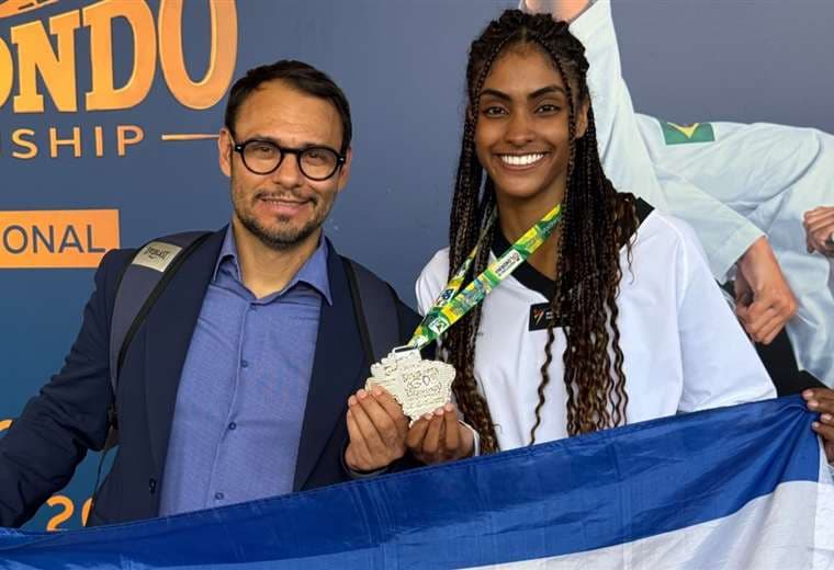 Neshy Lee Lindo conquista la plata en el Brazil Open de taekwondo